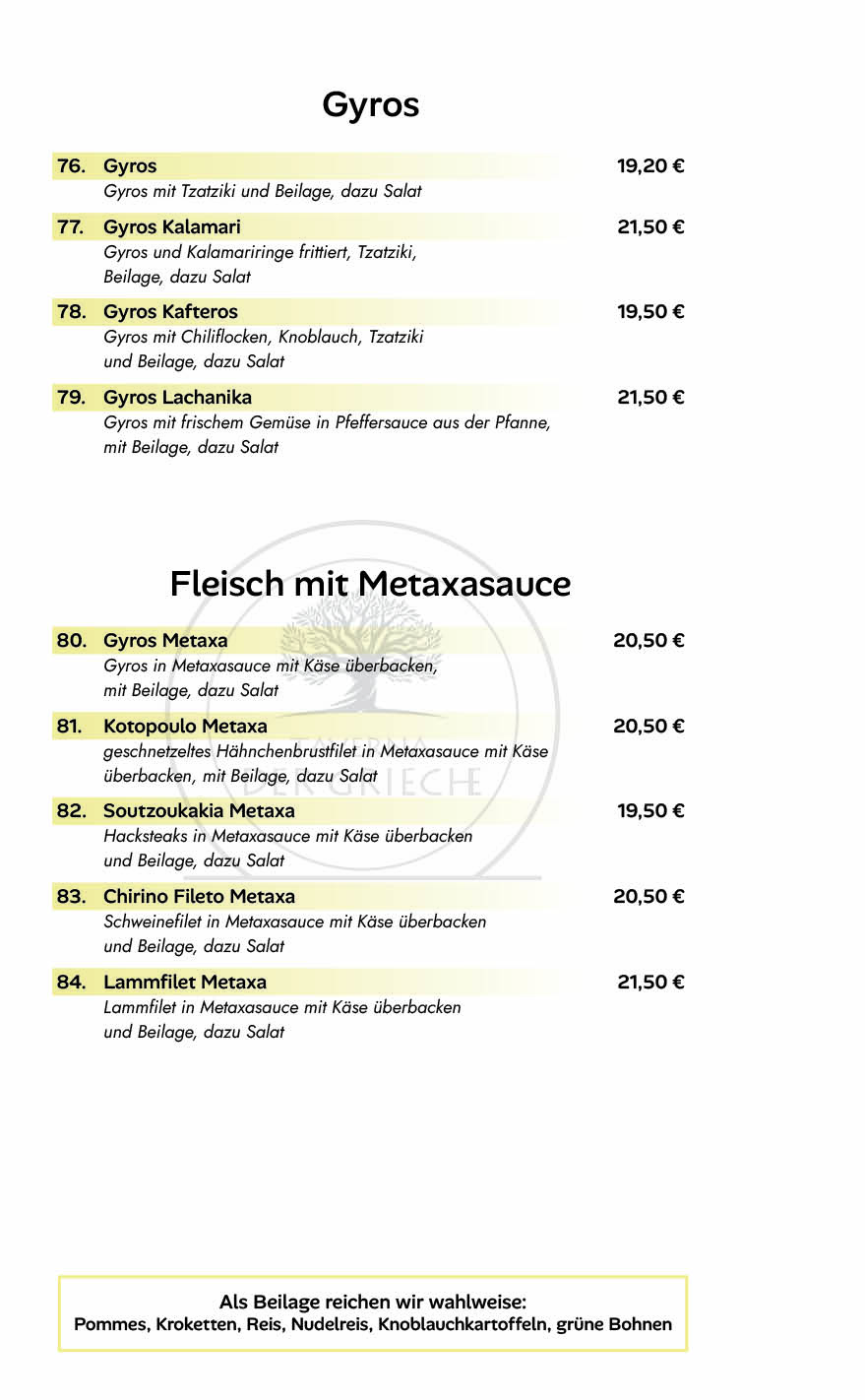 Taverna Der Grieche Berlin - Friedrichshagen Speisekarte 6